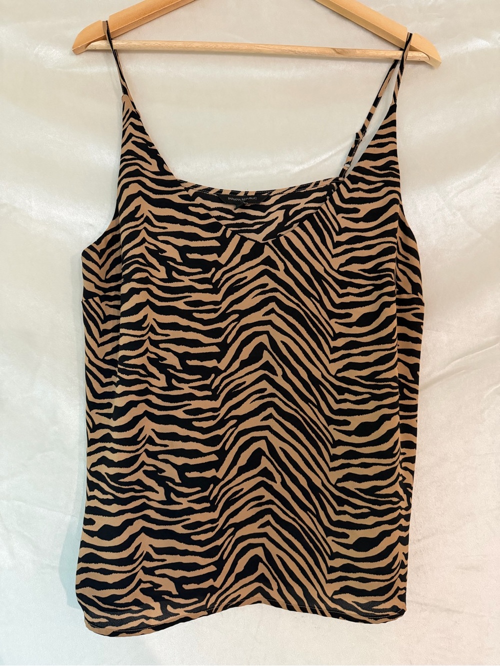 Banana Republic Zebra Print Camisole - Black & Tan